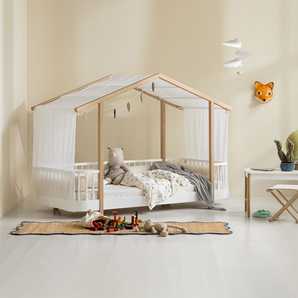 Oliver Furniture  Original Hausbett Wood 90 x 200 cm  Weiss/Eiche