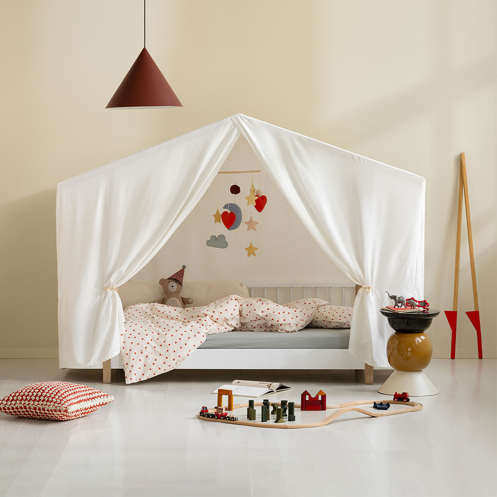 Oliver Furniture  Original Hausbett Wood 90 x 200 cm  Weiss/Eiche