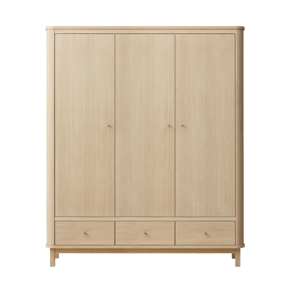 Oliver Furniture  Wood Kleiderschrank 3-türig Eiche