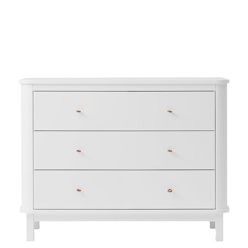 Oliver Furniture  Wood Kommode mit 3 Schubladen Weiss