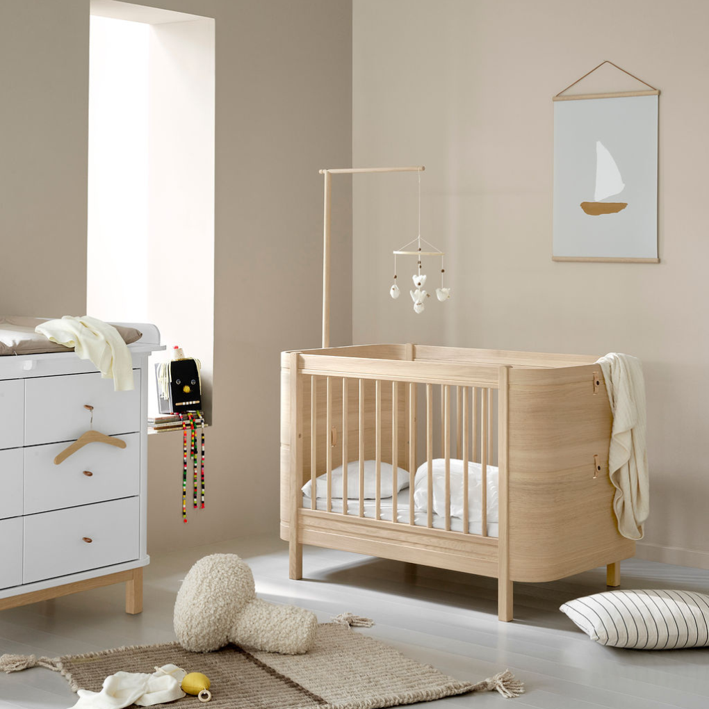 Oliver Furniture  Wood Mini+ Babybett exkl. Umbauset Juniorbett  Eiche