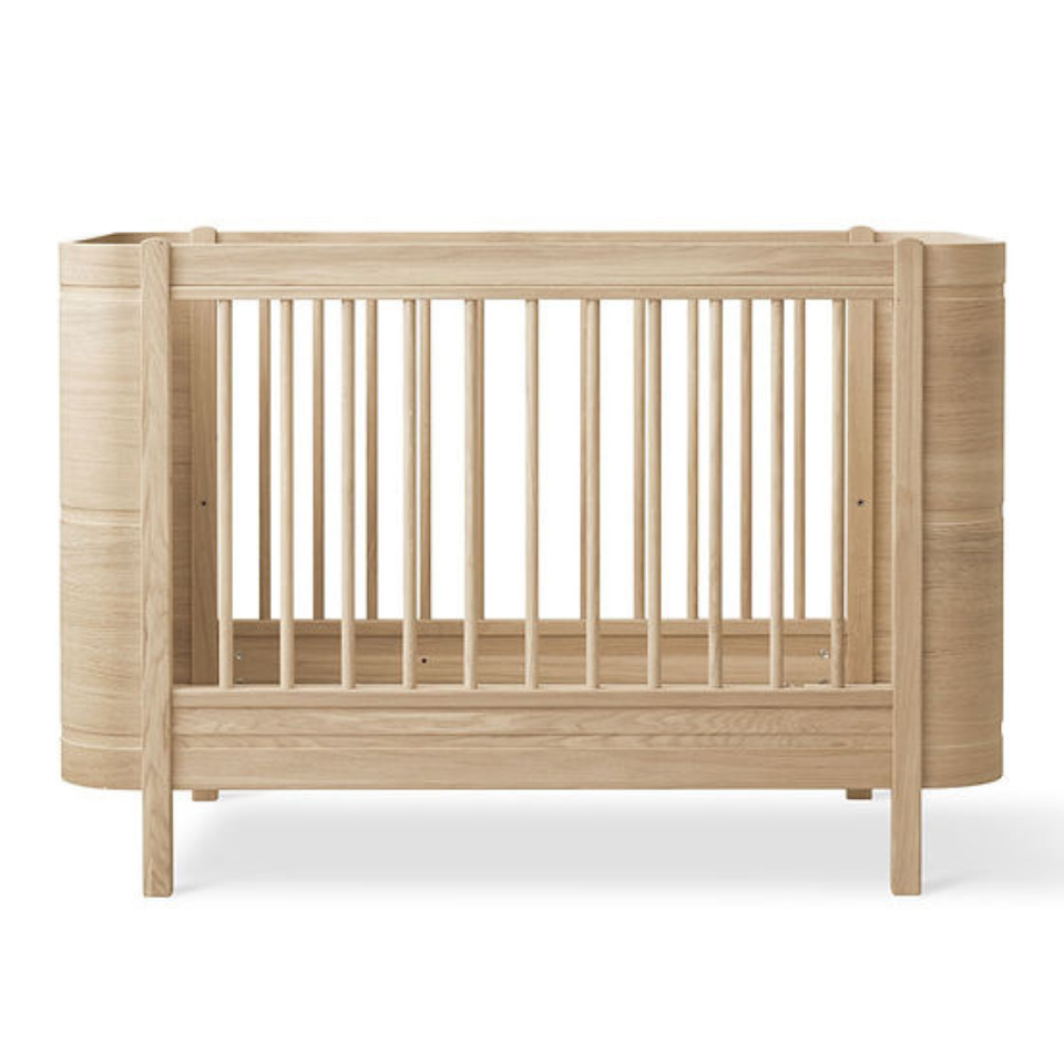Oliver Furniture  Wood Mini+ Babybett inkl. Umbauset Juniorbett  Eiche