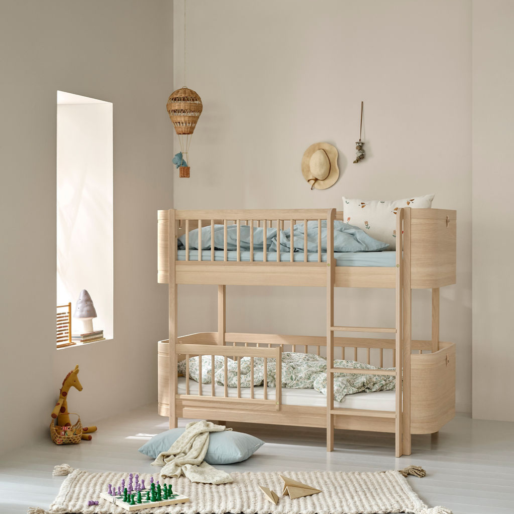 Oliver Furniture  Umbauset Wood Mini+ Basic zum halbhohen Etagenbett  Eiche