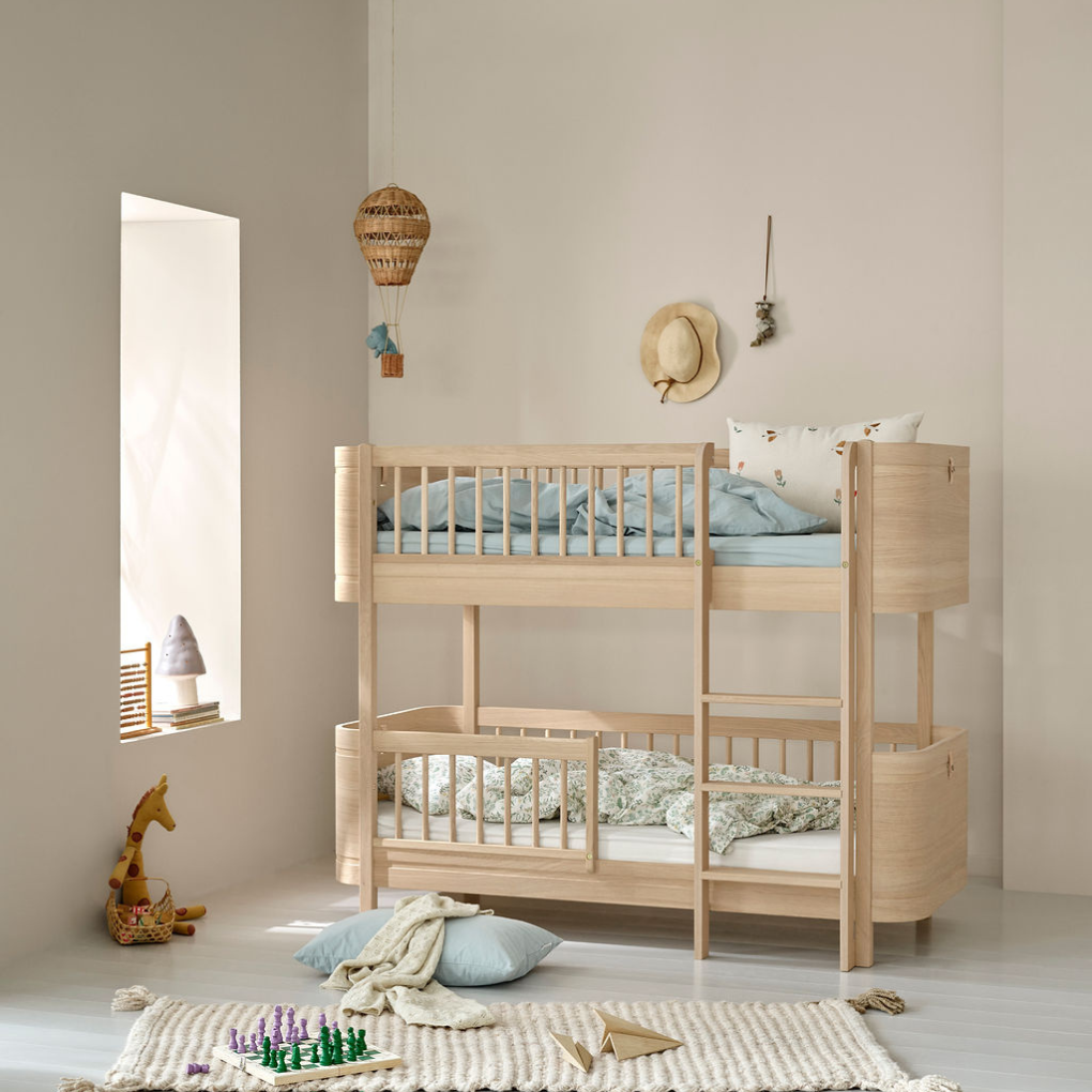 Oliver Furniture  Umbauset Wood  Mini+ Juniorbett zum halbhohen Etagenbett  Eiche