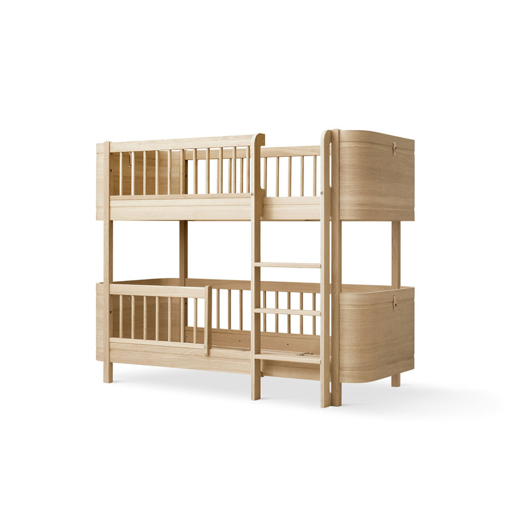 Oliver Furniture  Umbauset Wood Mini+ Basic zum halbhohen Etagenbett  Eiche