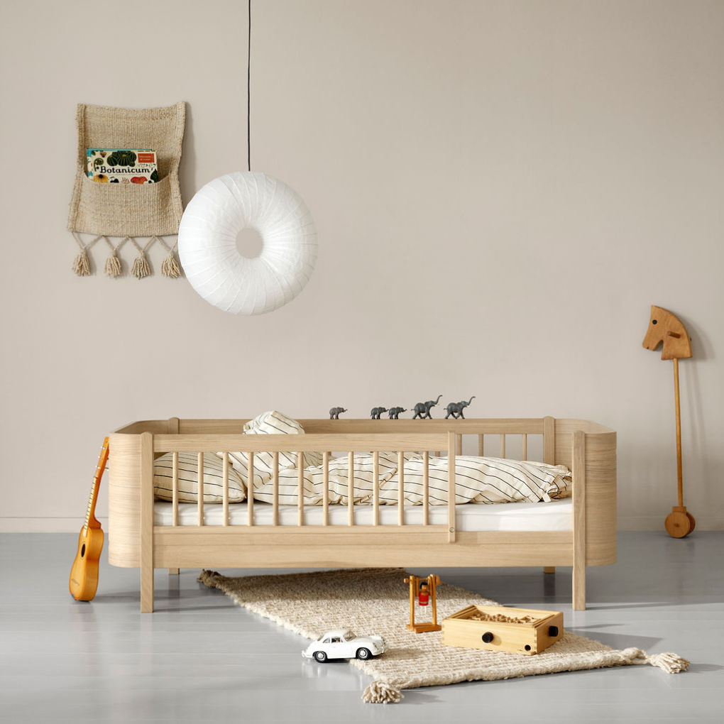 Oliver Furniture  Wood Mini+ Babybett inkl. Umbauset Juniorbett  Eiche