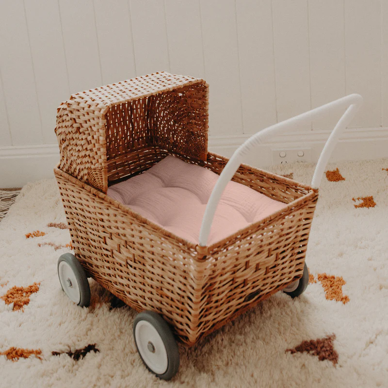 Olli Ella  Matratze für den Korb Puppenwagen &#39;Strolley&#39; Seashell Pink