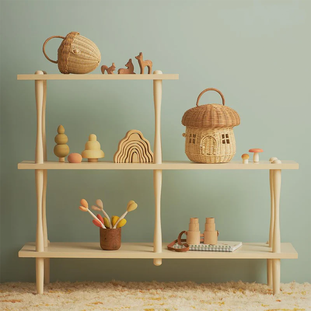 Olli Ella  Pilz Korb aus Rattan Mushroom
