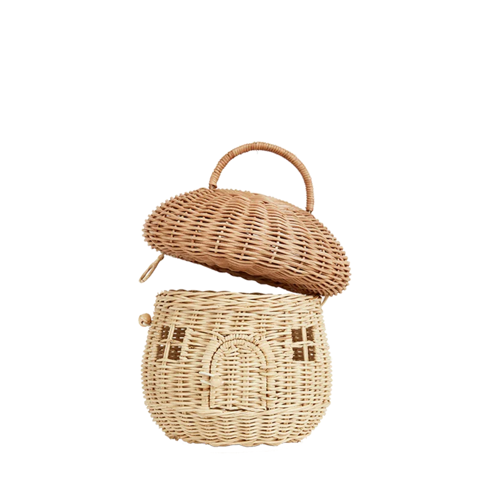 Olli Ella  Pilz Korb aus Rattan Mushroom