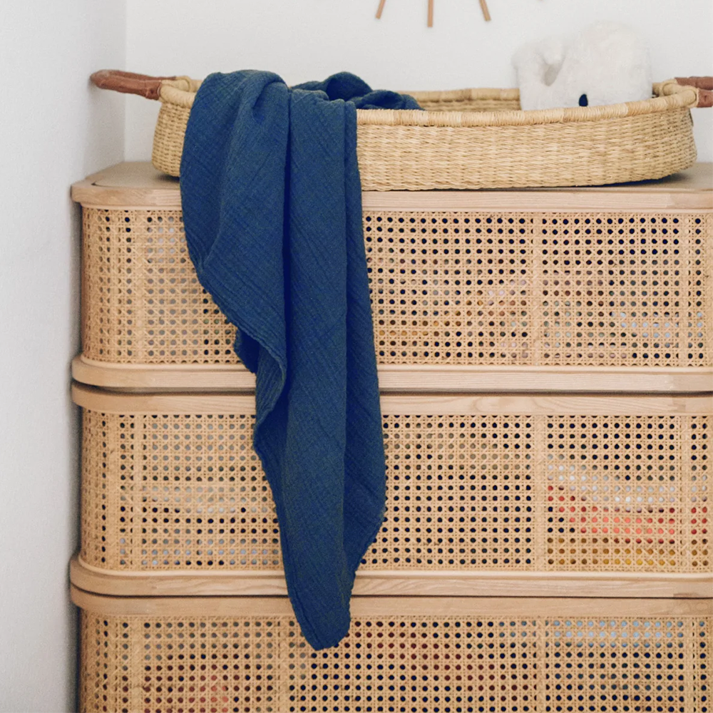 Petit Stellou Mulltuch Nooshi Blanket Night