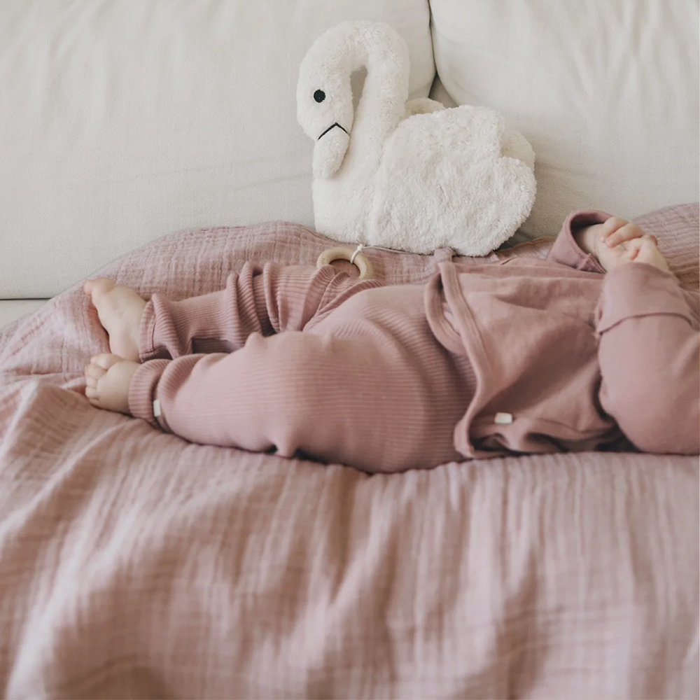 Petit Stellou Mulltuch Nooshi Blanket Rose Mauve