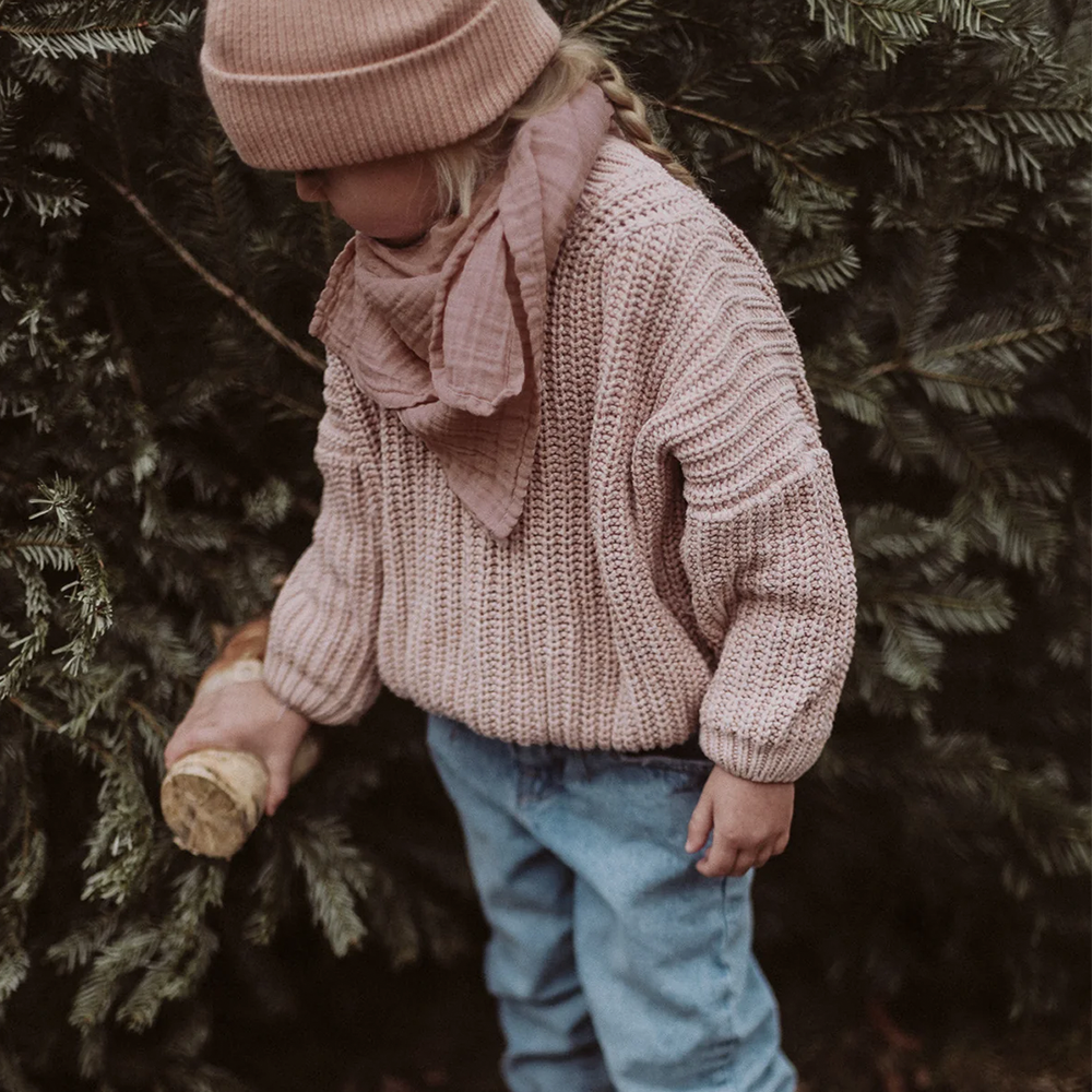 Petit Stellou  Mulltuch Nooshi Cuddle Rose Mauve