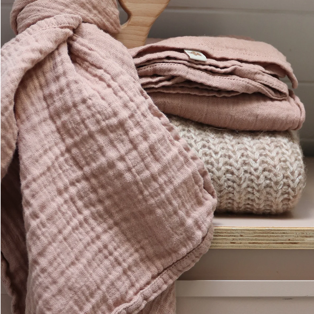 Petit Stellou  Mulltuch Nooshi Cuddle Rose Mauve