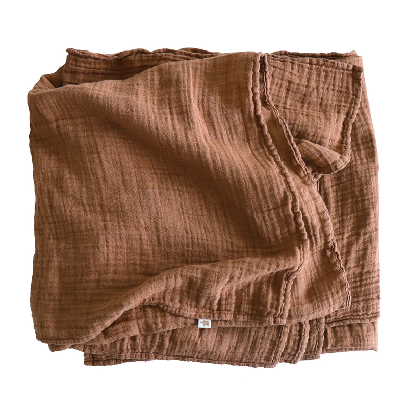 Petit Stellou  Mulltuch Nooshi Blanket  Hazel