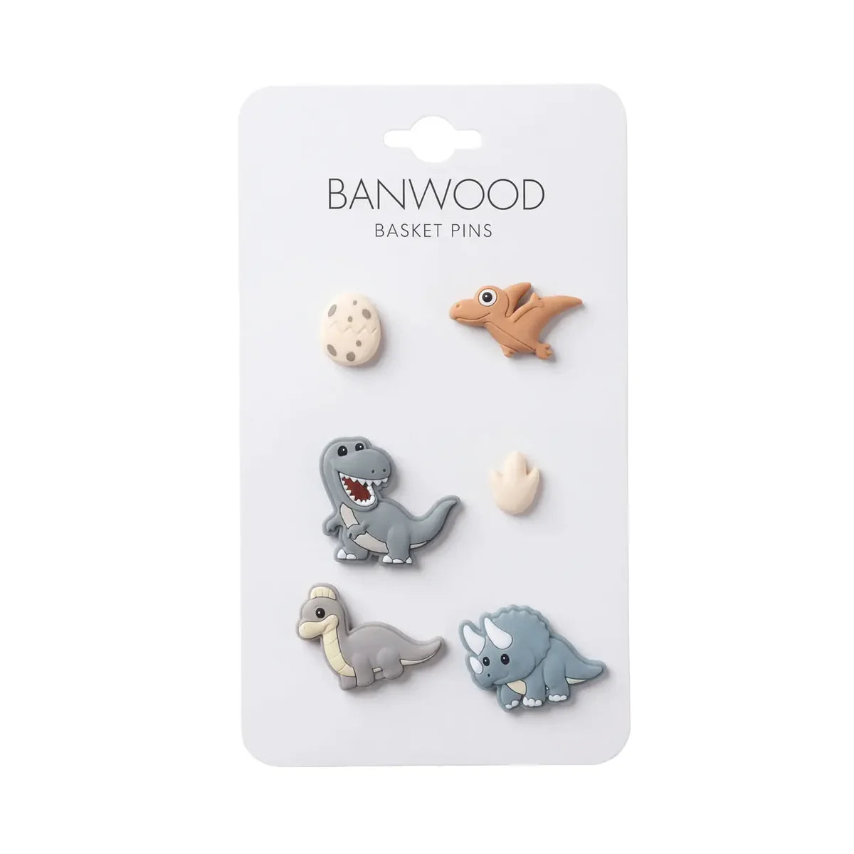 Banwood  Pins für Korb 'Pin & Ride' Dinosaurier