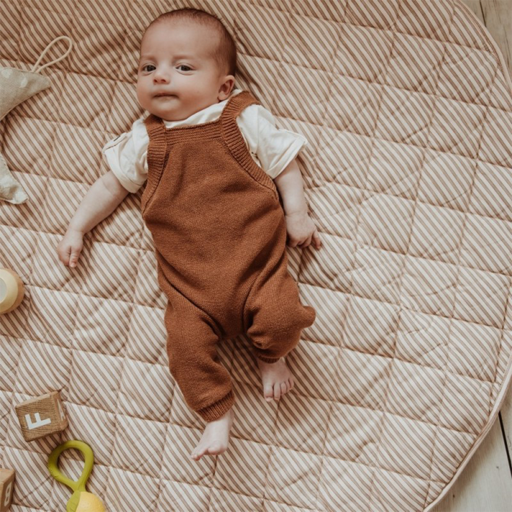 Play&Go  3 in 1 Spielmatte  Soft Stripes Brown