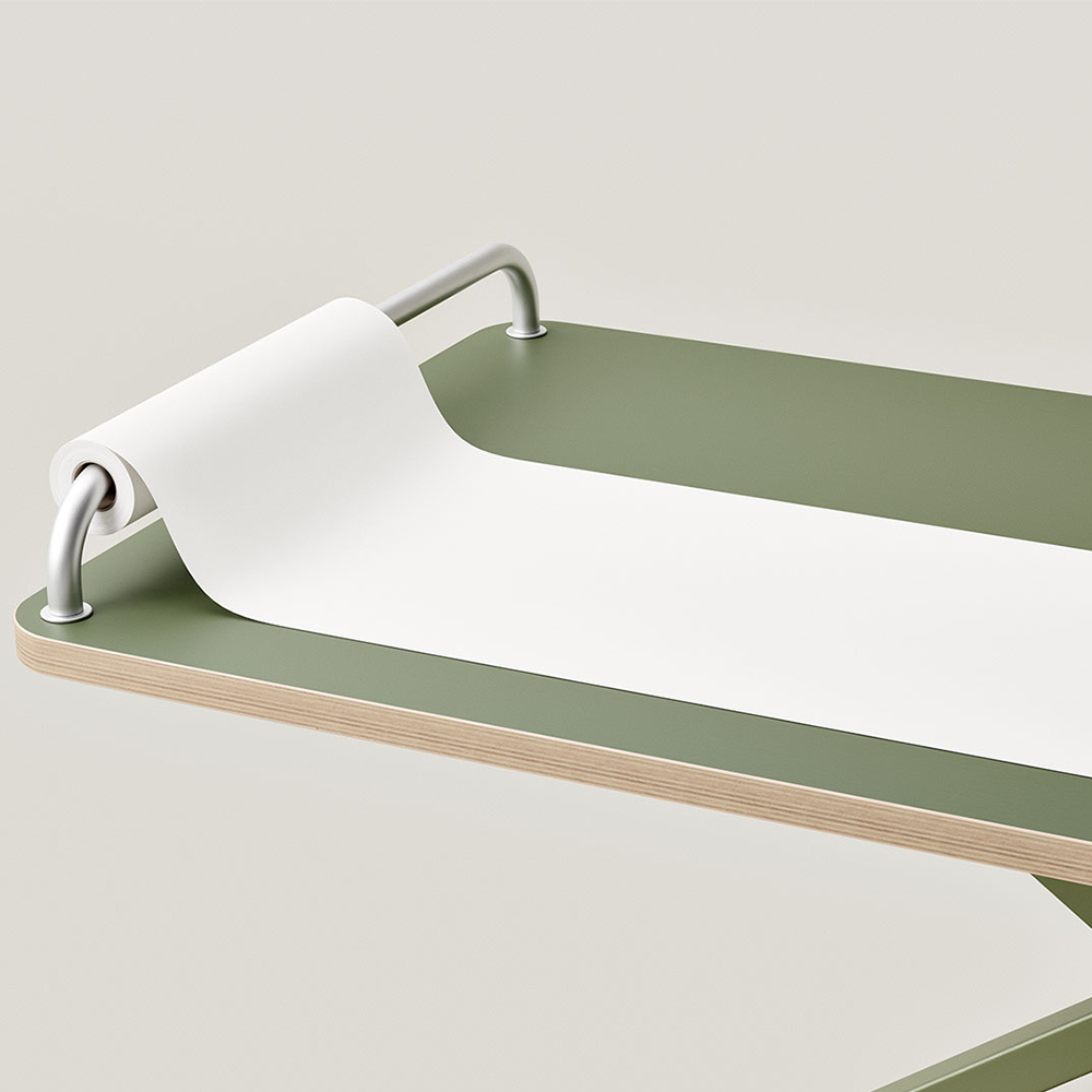 Rouleau de papier Poptop « Popsnap » pour le bureau d’enfant réglable en hauteur