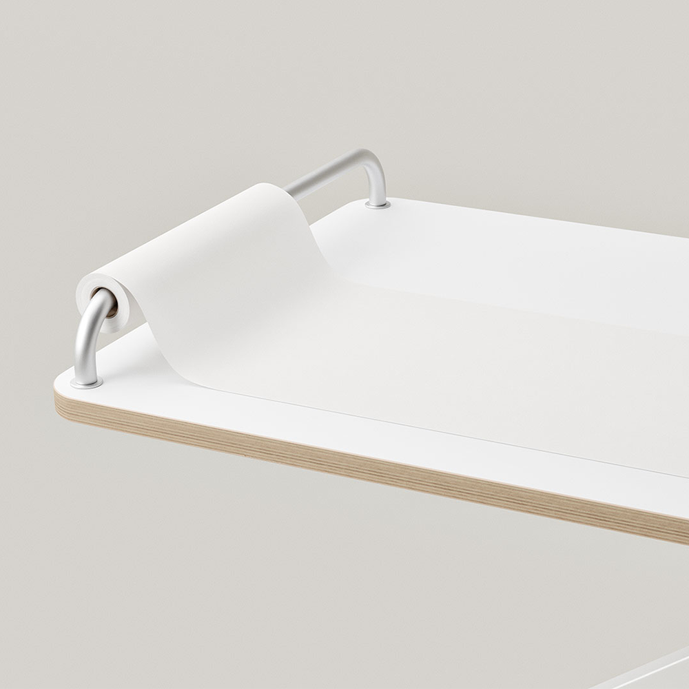 Rouleau de papier Poptop « Popsnap » pour le bureau d’enfant réglable en hauteur