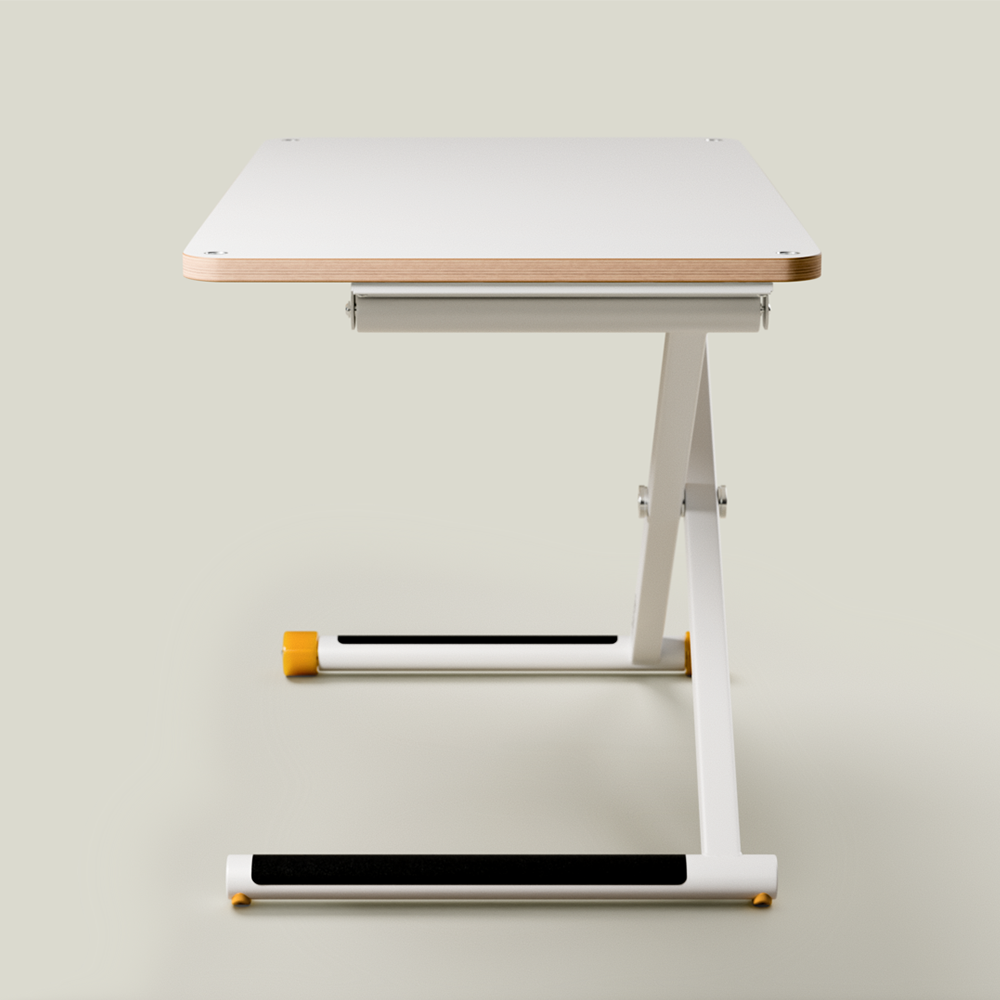 Poptop Höhenverstellbarer Kinderschreibtisch Weiss