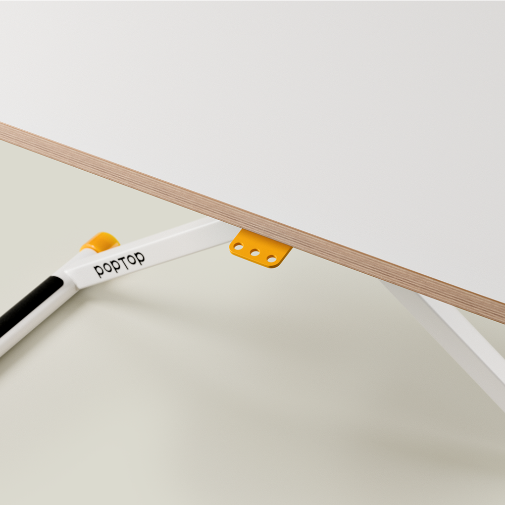 Poptop Höhenverstellbarer Kinderschreibtisch Weiss