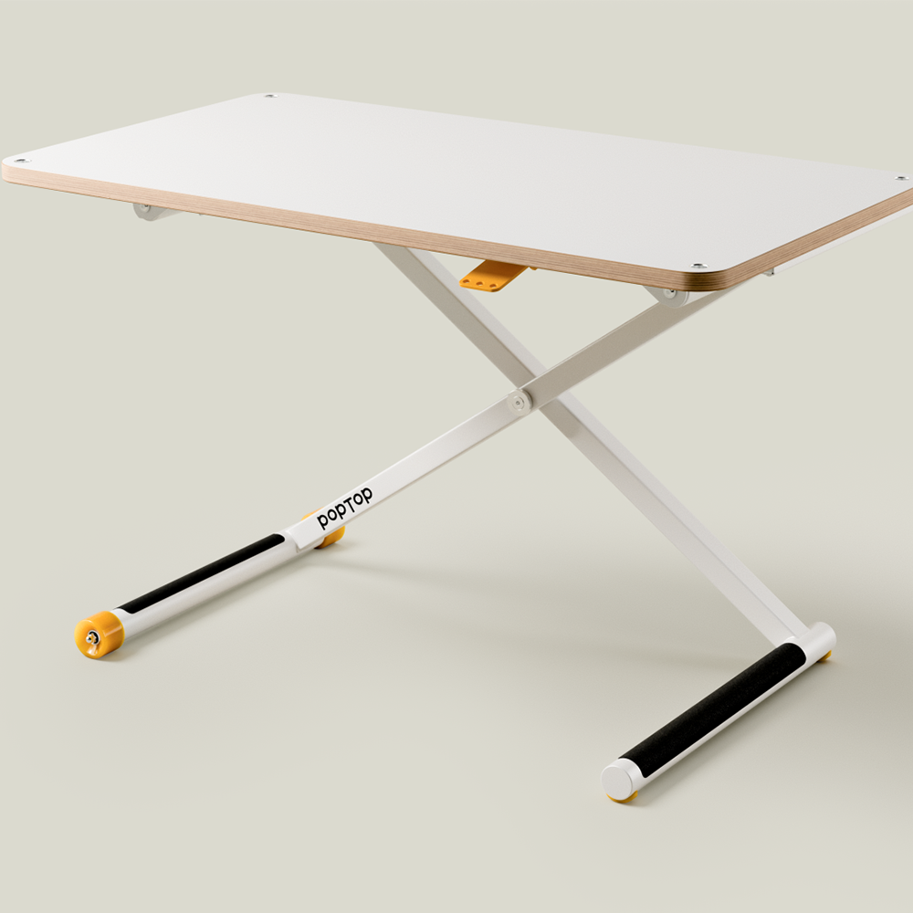 Poptop Höhenverstellbarer Kinderschreibtisch Weiss