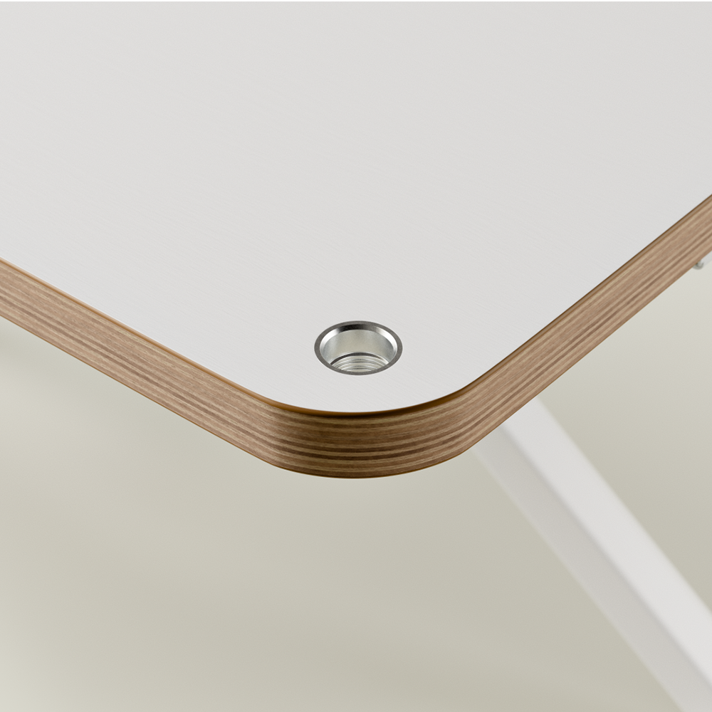 Poptop Höhenverstellbarer Kinderschreibtisch Weiss