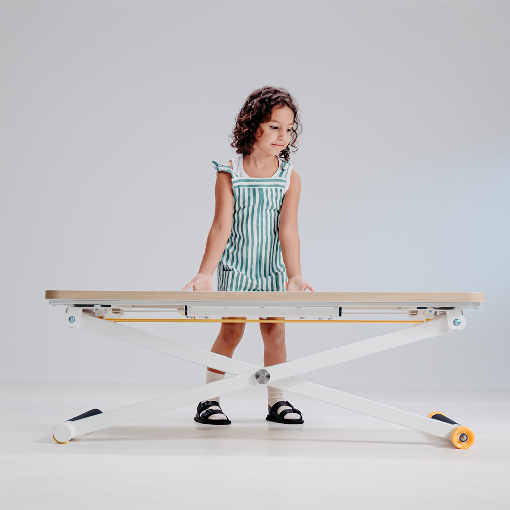 Poptop Höhenverstellbarer Kinderschreibtisch Weiss