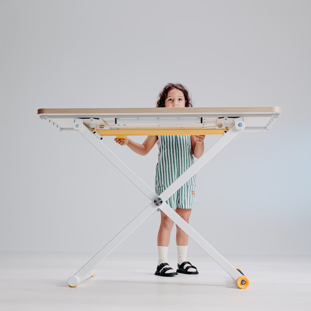 Poptop Höhenverstellbarer Kinderschreibtisch Weiss