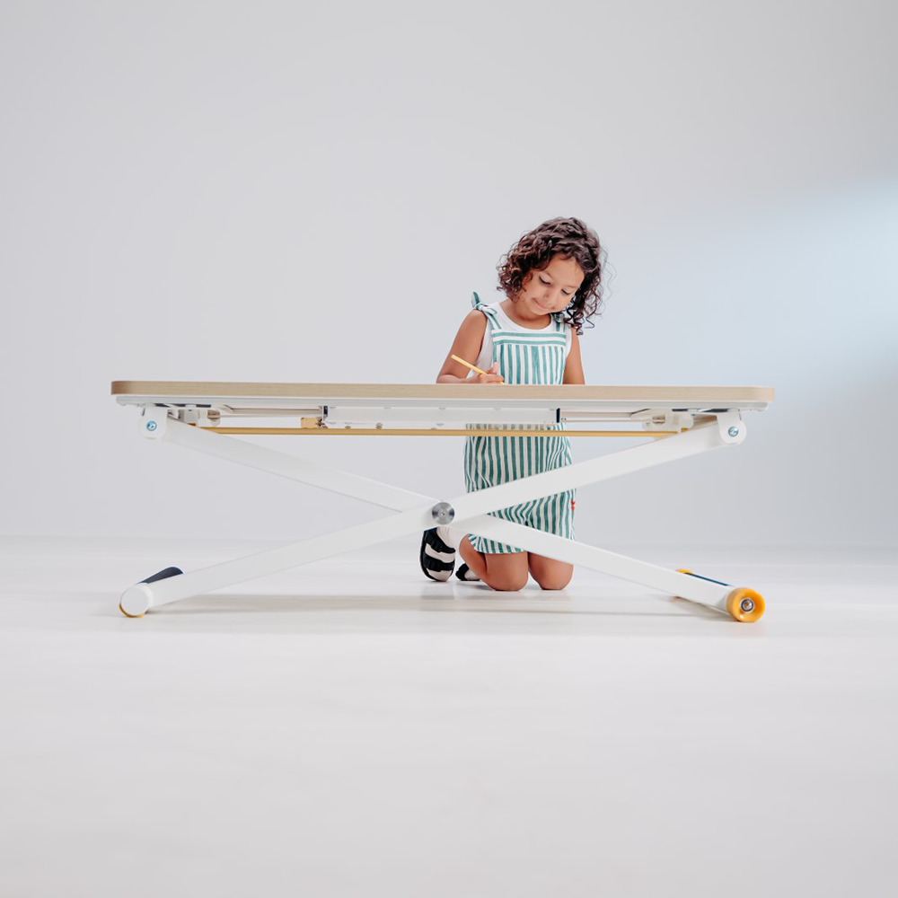 Poptop Höhenverstellbarer Kinderschreibtisch Weiss