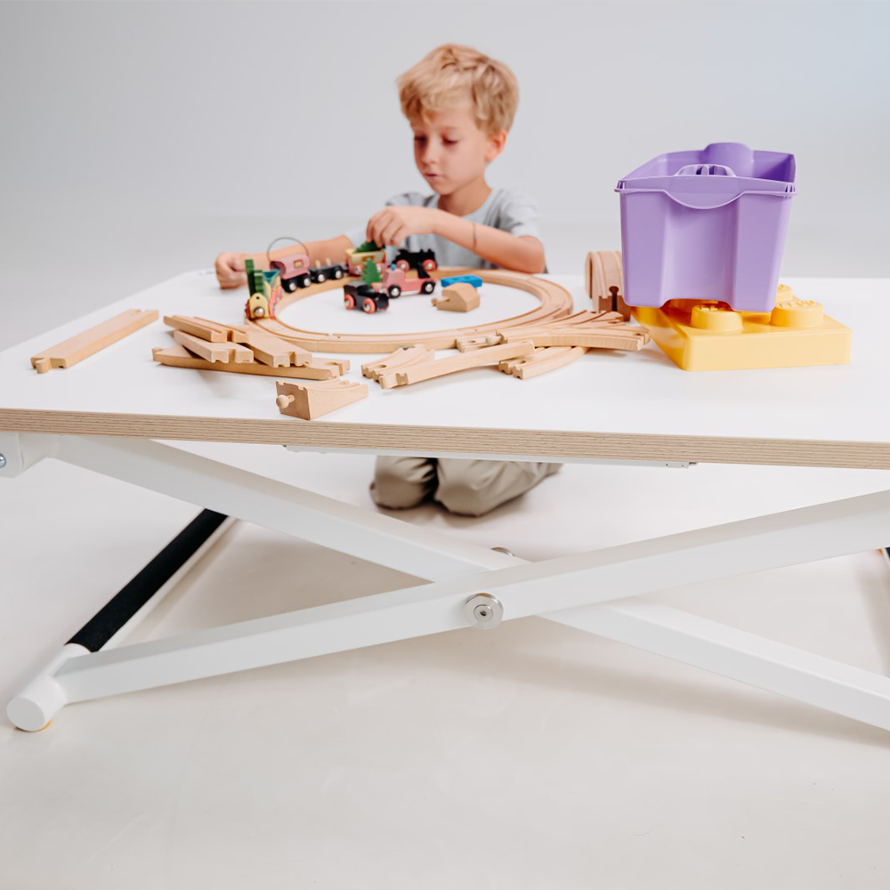Poptop Höhenverstellbarer Kinderschreibtisch Weiss
