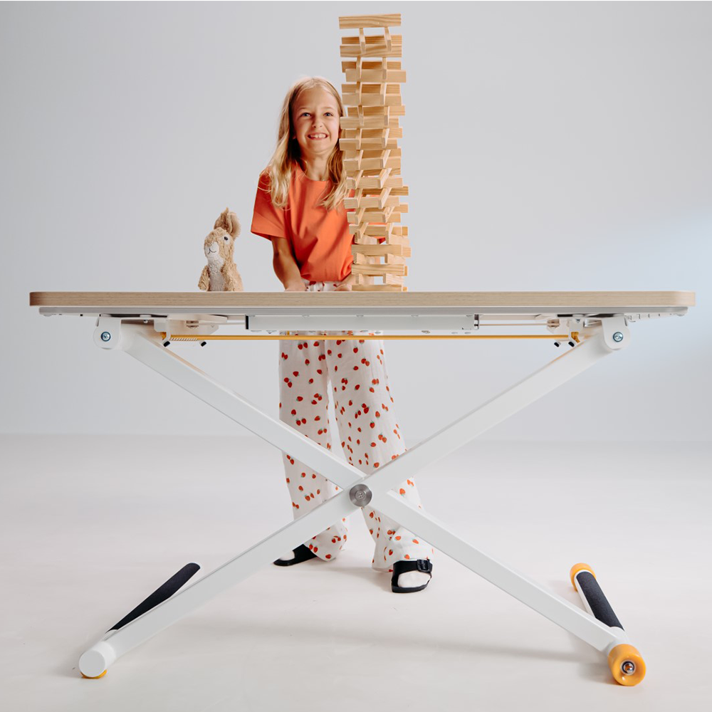 Poptop Höhenverstellbarer Kinderschreibtisch Weiss