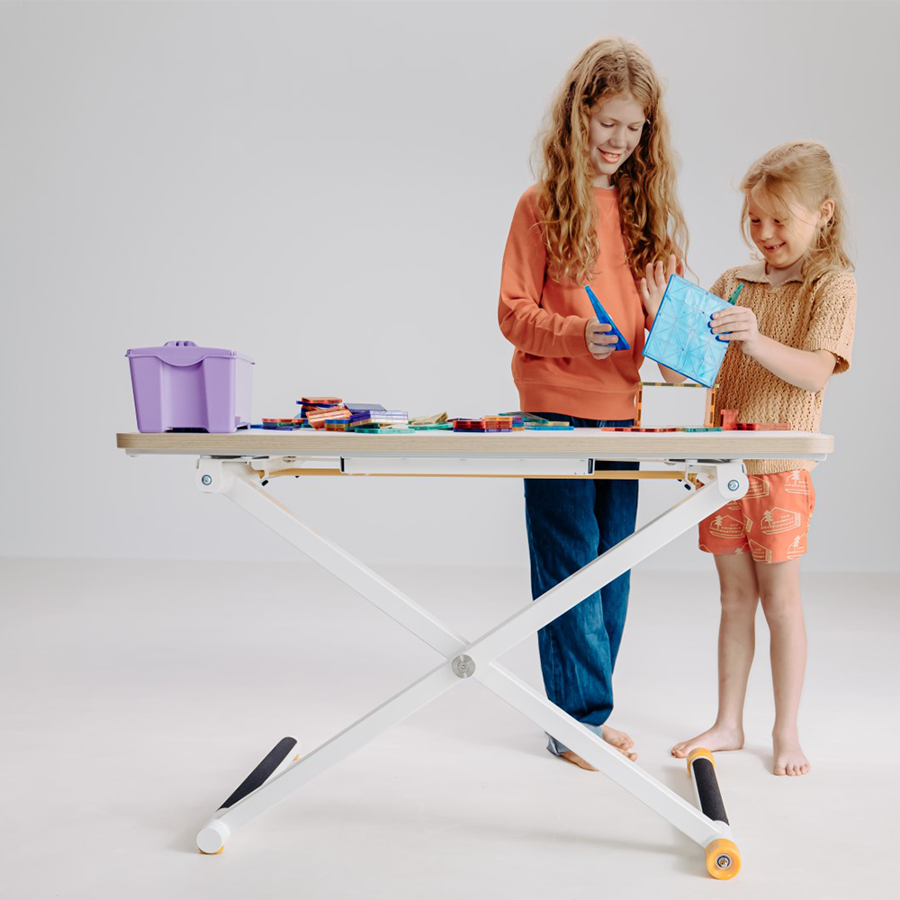 Poptop Höhenverstellbarer Kinderschreibtisch Weiss