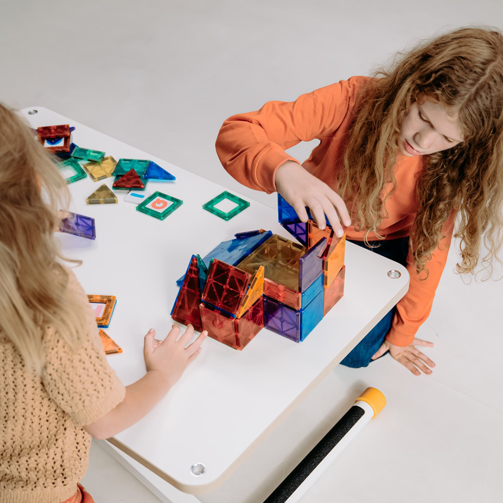 Poptop Höhenverstellbarer Kinderschreibtisch Weiss