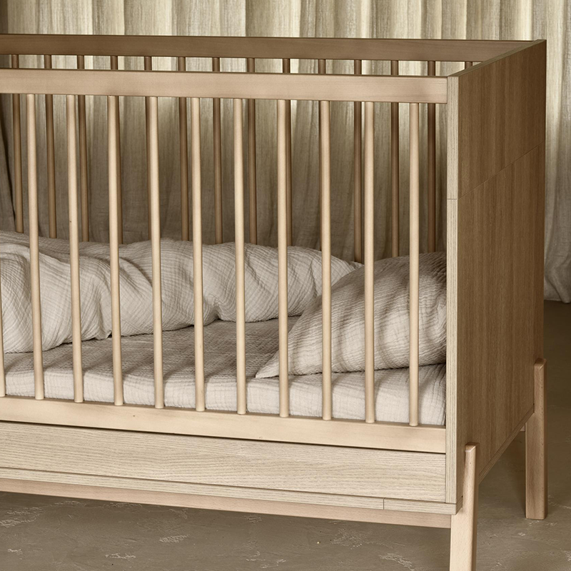 Quax Babybett 70 x 140 &#39;Ashi&#39; Honey Ash