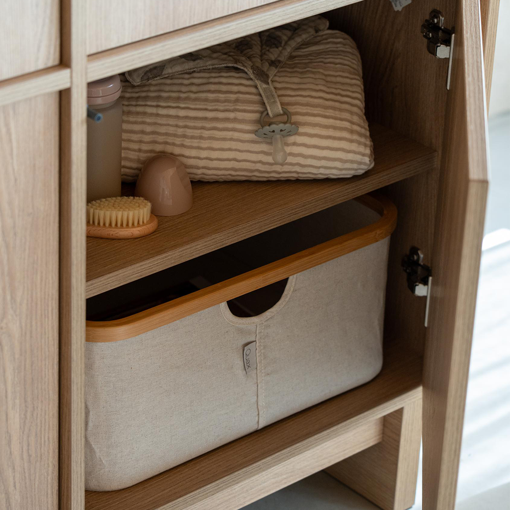 Quax Aufbewahrungskorb 'Chest' Kyo Beige/Natural