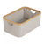 Storage basket for changing table in gray from Quax.