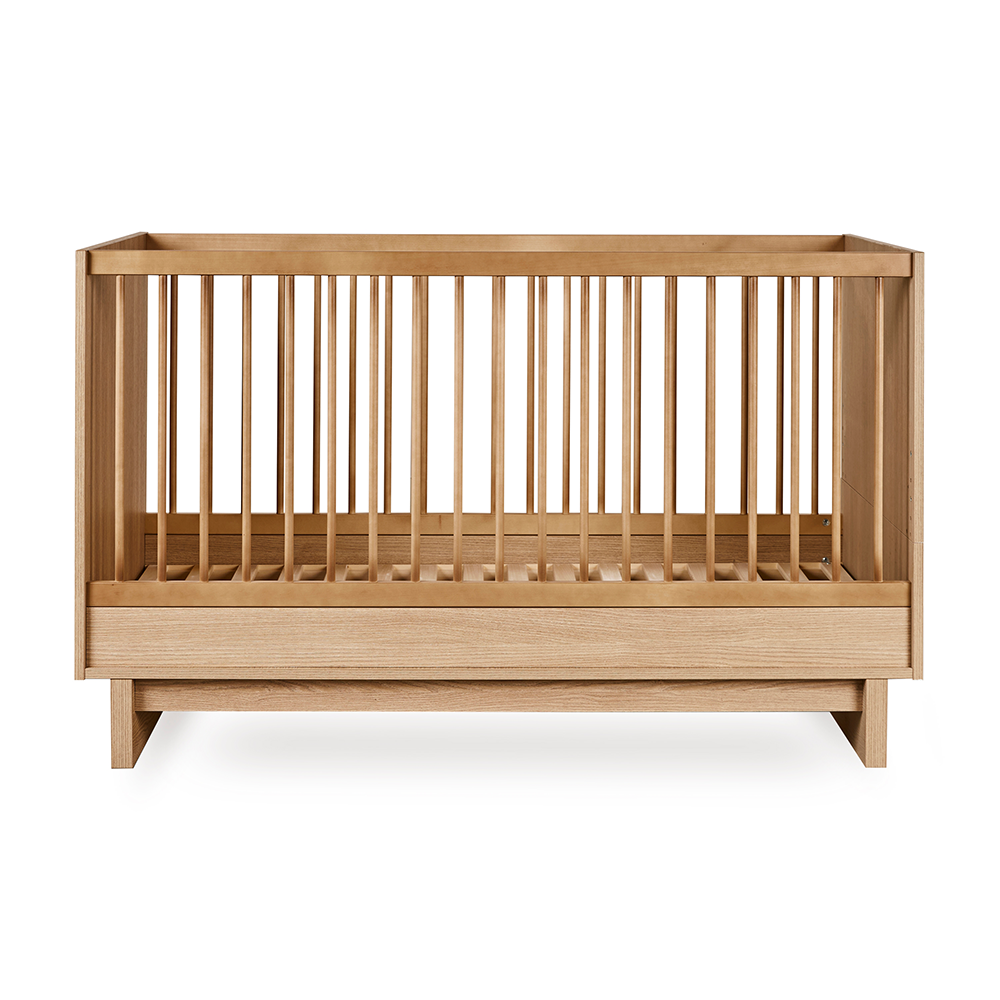 Quax Babybett- und Kinderbett 70 x 140 &#39;Kyo&#39; Honey Ash