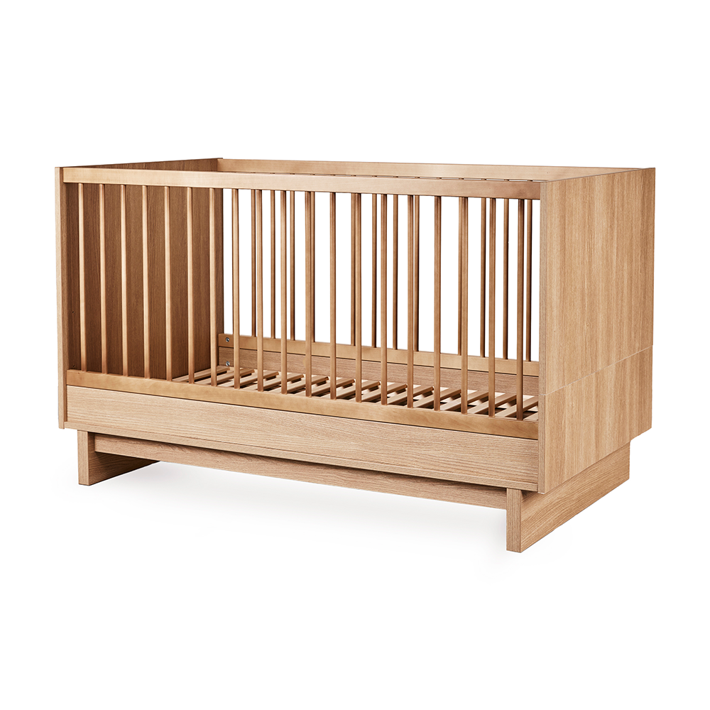 Quax Babybett- und Kinderbett 70 x 140 &#39;Kyo&#39; Honey Ash