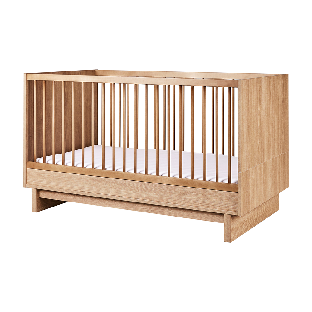 Quax Babybett- und Kinderbett 70 x 140 &#39;Kyo&#39; Honey Ash