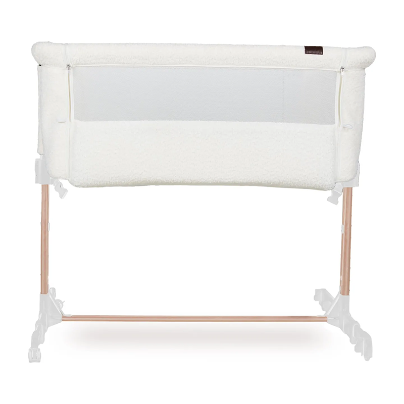 Quax Beistellbett &#39;Side-by-Side&#39; Naturel Bouclé Cream