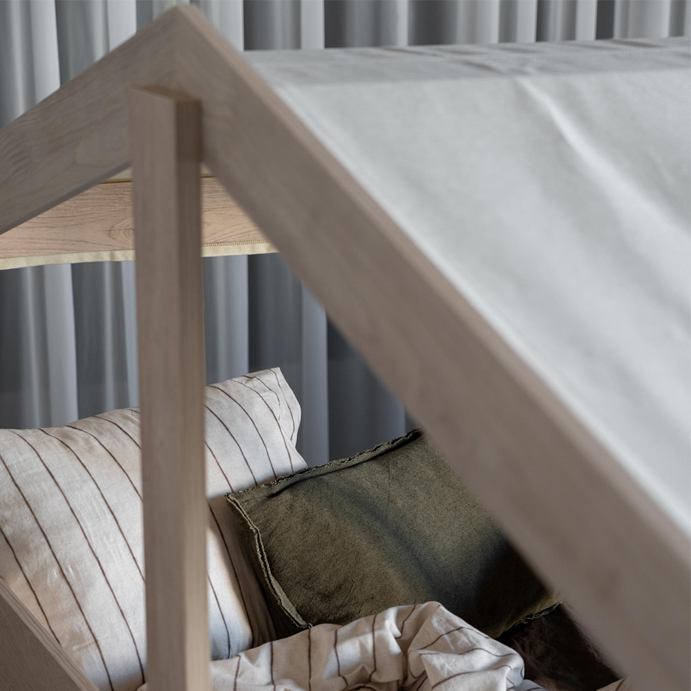 Quax  Stoffdach für Hausbett 'Cottage' Butter