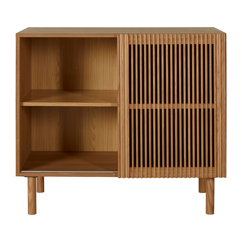 Kommode aus Eschenholz mit Schiebetür von Quax.