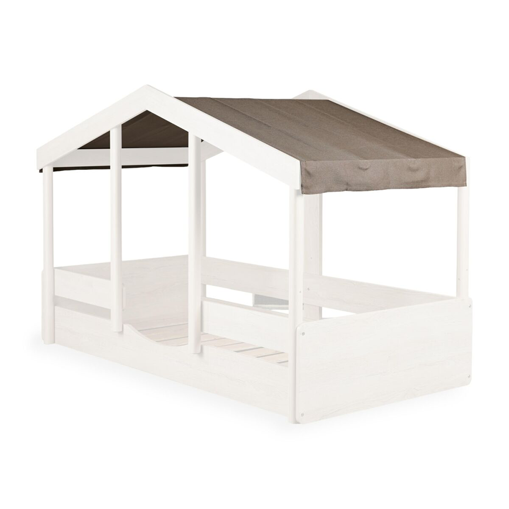 Quax Toit en tissu pour lit cabane « Cottage » Chocolate
