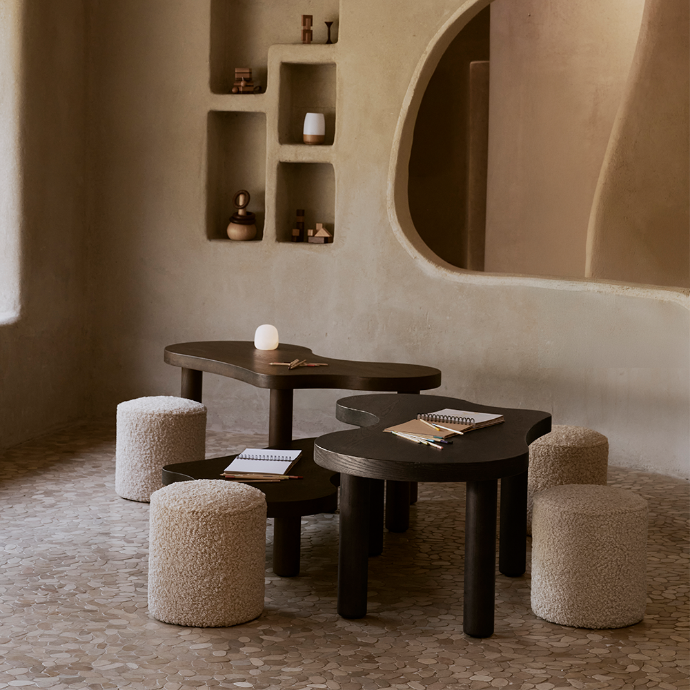 Quax Organischer Tisch 'Modu' Black Forest