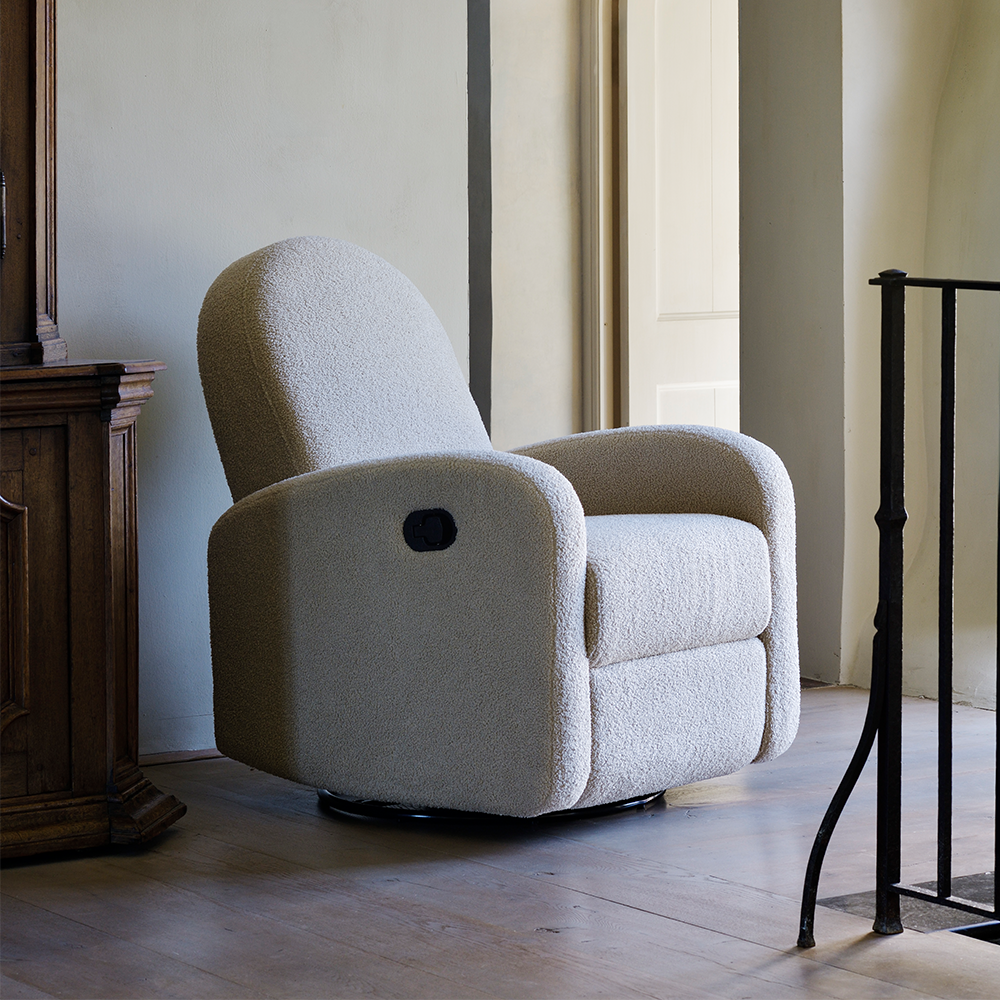 Quax Dreh- und Liegesessel 'Recliner 03' Teddy Taupe
