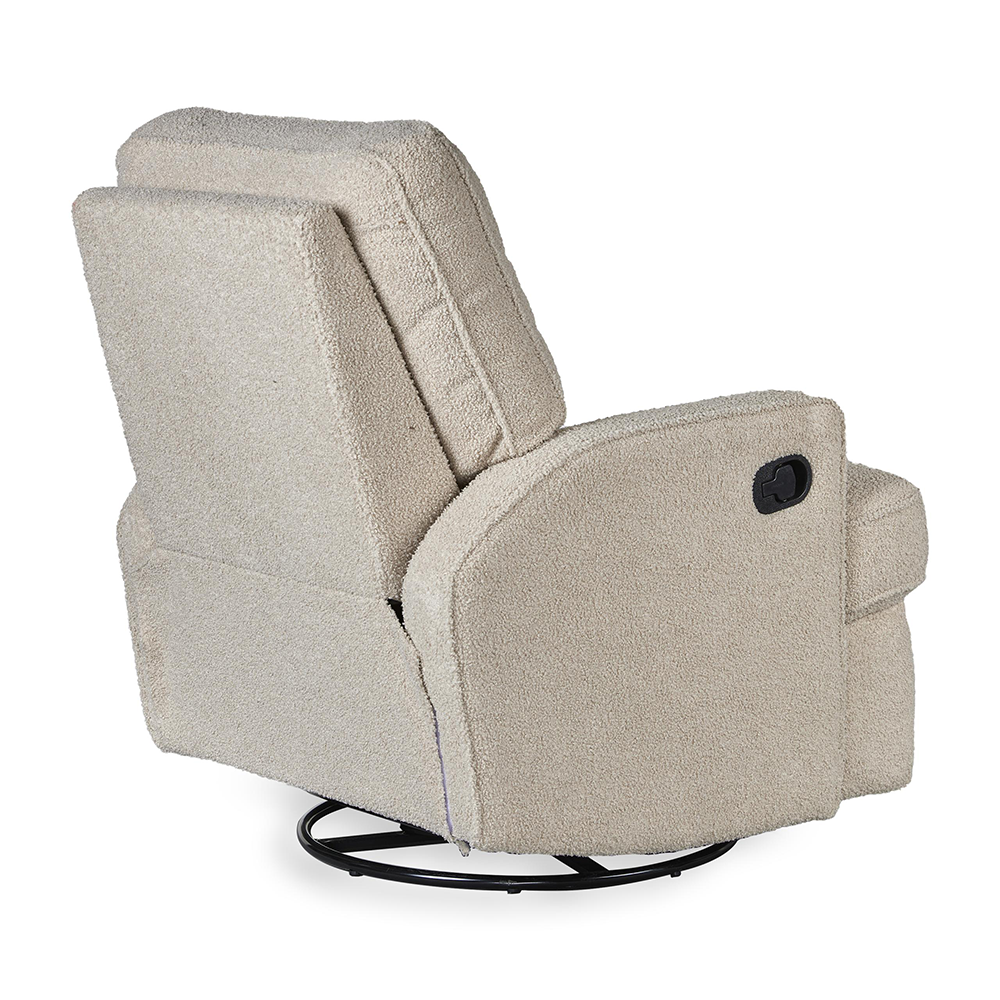 Quax Elektrischer Liegesessel 'Swivel & Gliding' Teddy Taupe
