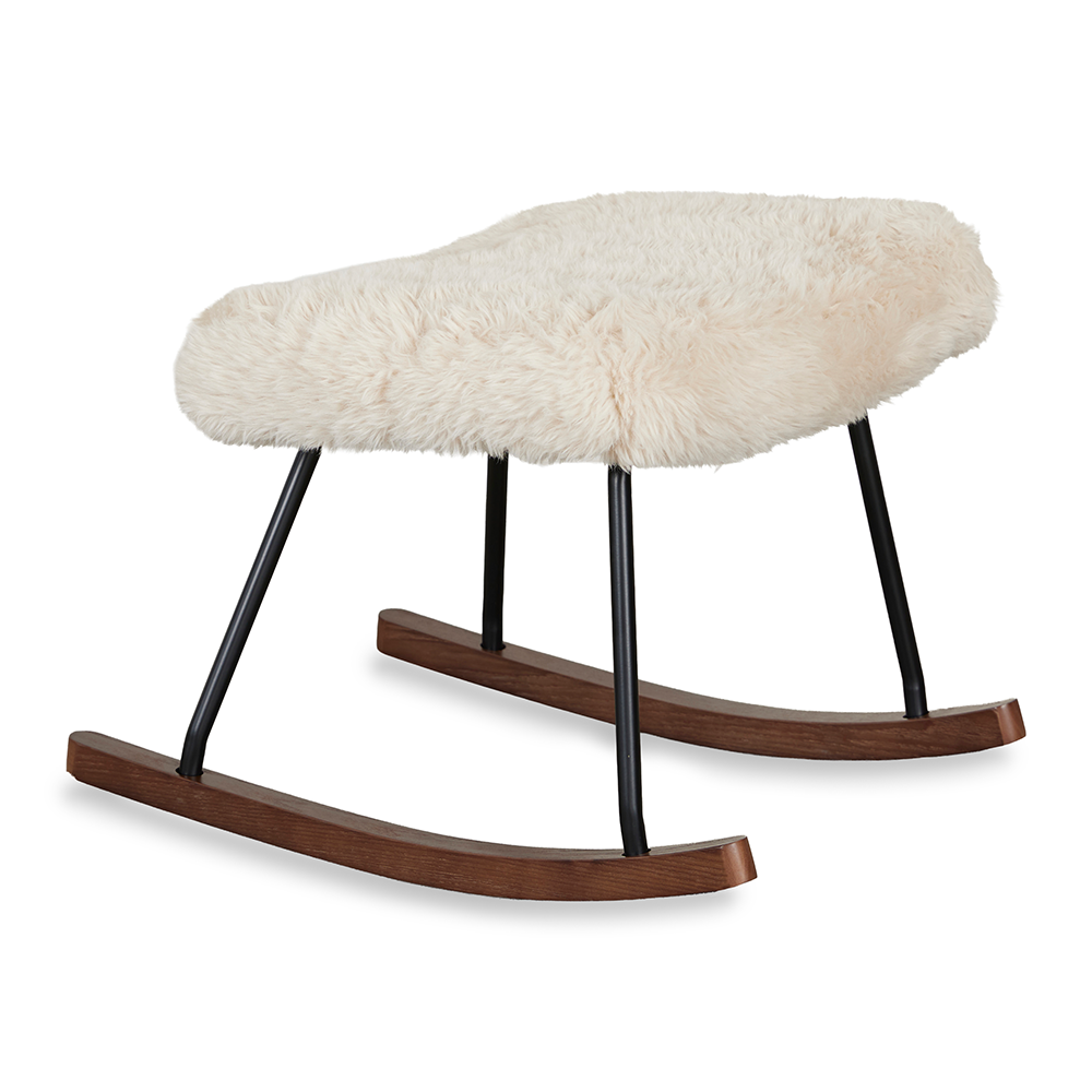 Quax  Hocker 'Rocker De Luxe Pluche' Chalk