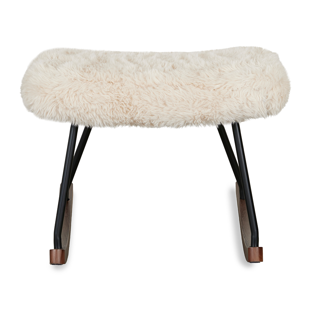 Quax  Hocker 'Rocker De Luxe Pluche' Chalk
