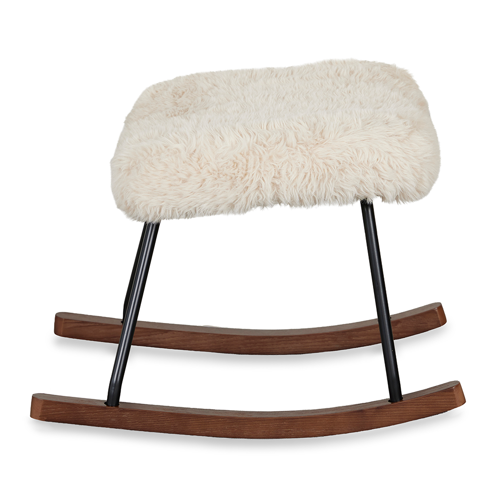 Quax  Hocker 'Rocker De Luxe Pluche' Chalk