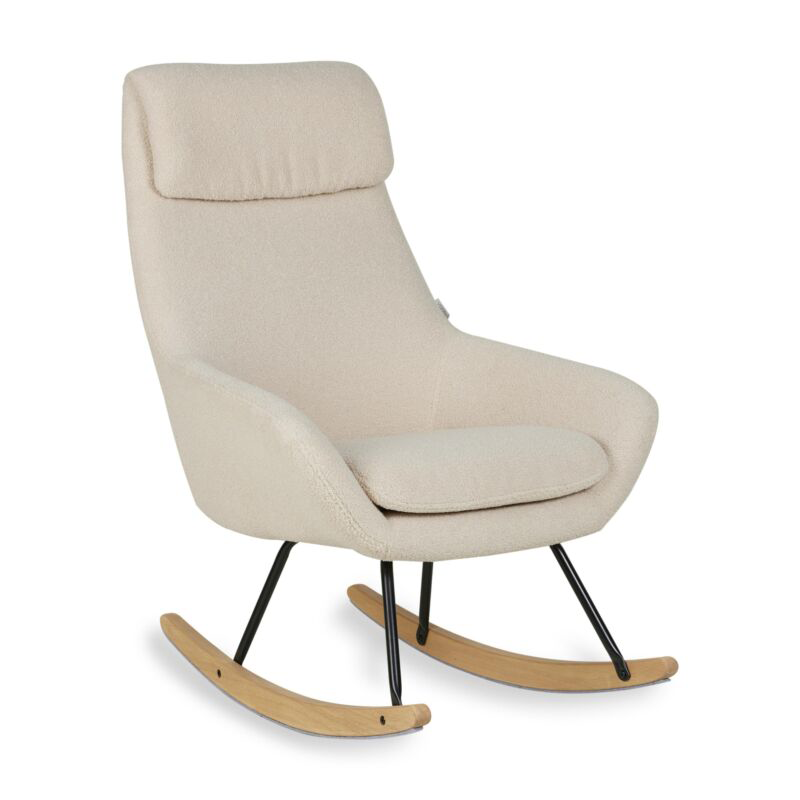 Quax Schaukel-/Stillsessel &#39;Nordic&#39; Sheep Beige